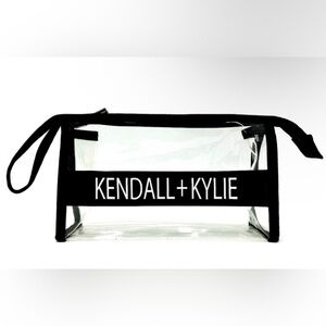 NWT Kendall & Kylie Clear Pouch Wristlet Makeup Bag Travel Concerts Sport Events